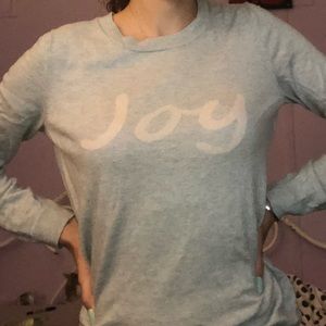 Grey “JOY” soft Christmas sweater